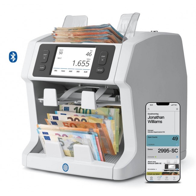 Safescan 2995-SC Banknote counting machine White Safescan 2995-SC Banknote counting machine White