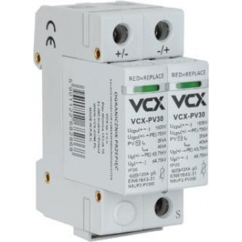 Ogranicznik przepię fotowoltaiczny DC PV30 klasy T2 (C) 2P 1000V VCX