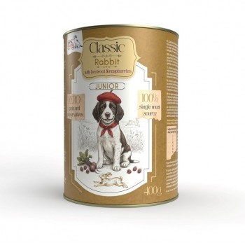 SYTA MICHA Classic Junior Rabbit with beetroot and raspberries Mono - wet dog food - 400g