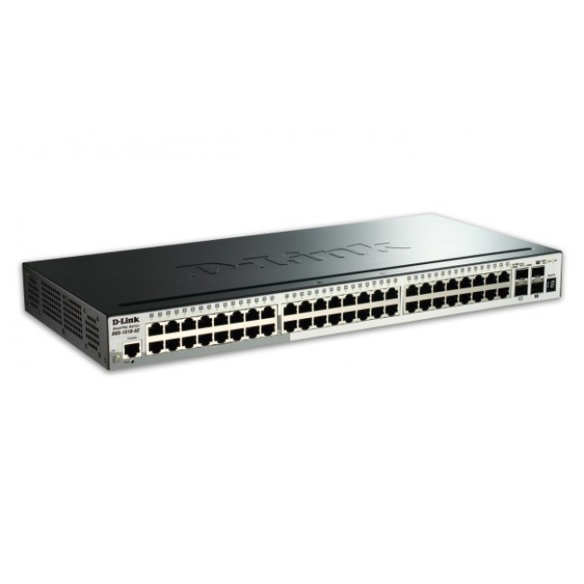 D-Link DGS-1510-52X/E network switch Managed L3 Gigabit Ethernet (10/100/1000) 1U Black