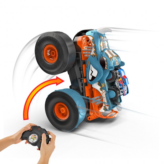 Hot Wheels Monster Truck RC Vehicle 1:12 Rhinomite Mega Transformation HPK27 p1 MATTEL Hot Wheels Monster Truck RC Vehicle 1:12 Rhinomite Mega Transformation HPK27 p1 MATTEL