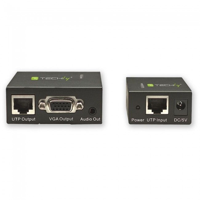 Techly Amplifier Extender VGA and Audio over Network Cable IDATA EX-DL344
