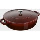STAUB Cast Iron Braising Pan with Lid 24 cm, Grenadine STAUB Cast Iron Braising Pan with Lid 24 cm, Grenadine