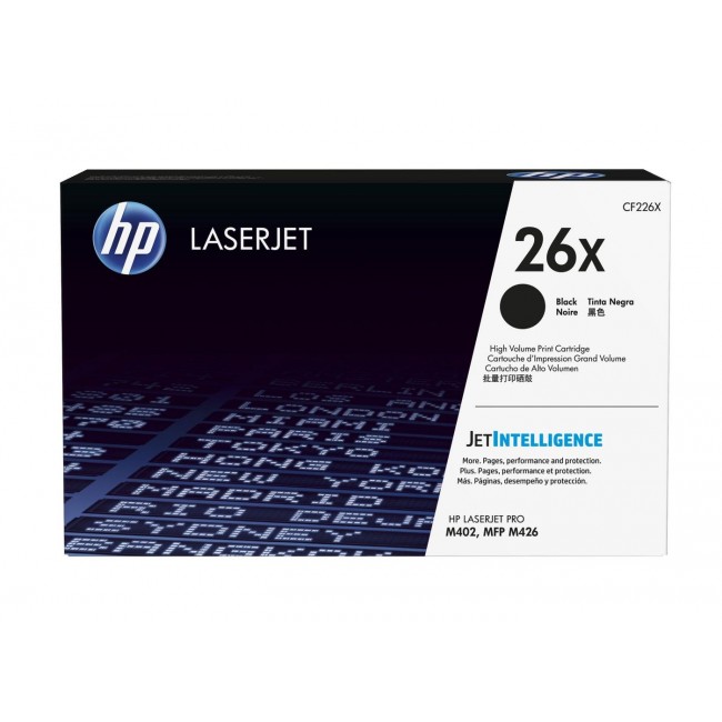 HP 26X High Yield Black Original LaserJet Toner Cartridge HP 26X High Yield Black Original LaserJet Toner Cartridge