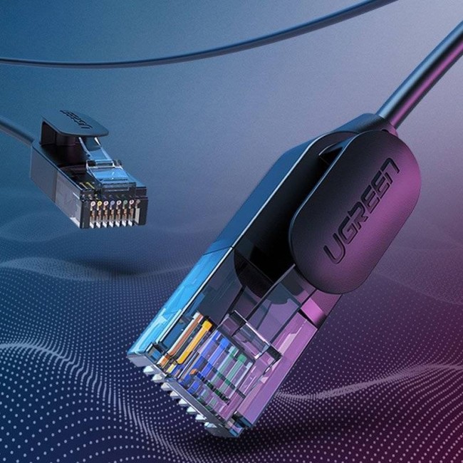 Ugreen Ethernet network cable patch cord RJ45 Cat 6A UTP up to 10Gb/s 3m NW122 (black) Ugreen Ethernet network cable patch cord RJ45 Cat 6A UTP up to 10Gb/s 3m NW122 (black)