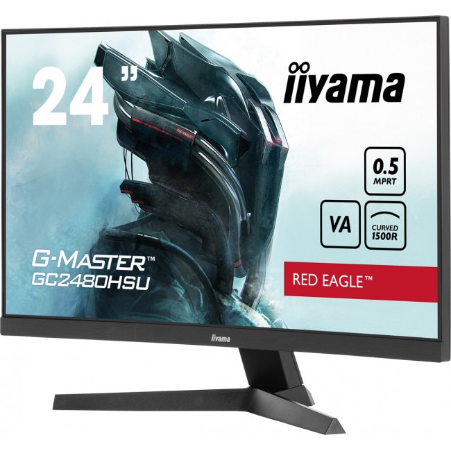 iiyama G-MASTER Immerse yourself in the game with the curved GC2480HSU Red Eagle with 180Hz refresh rate