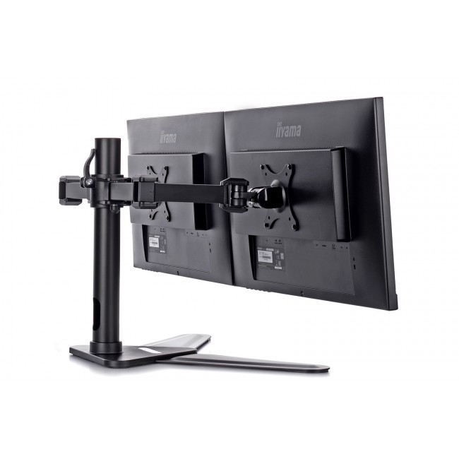 iiyama The DS1002D-B1 is a desk mount stand for two flat screens up to 30 