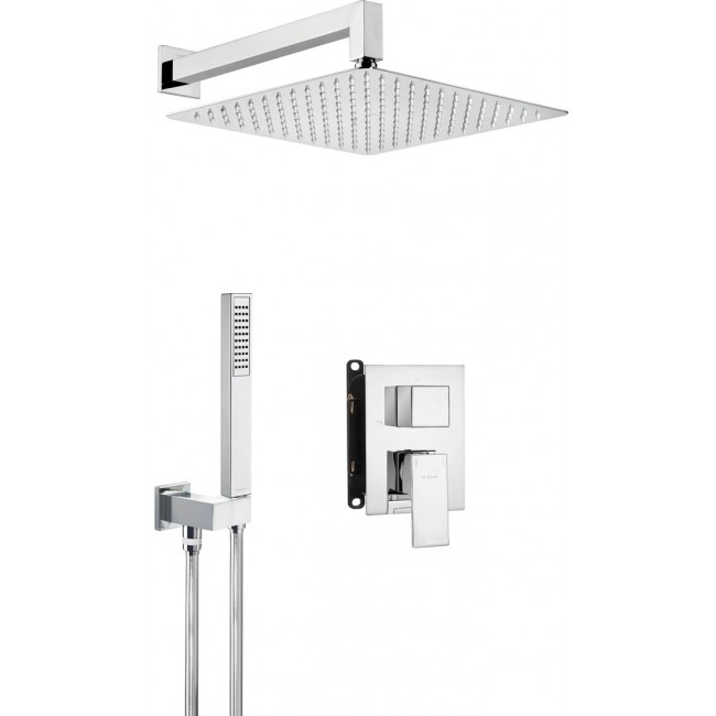 Concealed shower set with mixing BOX