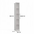 R25 WHITE BOOKCASE