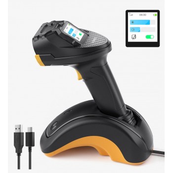 Inateck PRO 8 Handheld bar code reader 1D/2D CCD / CMOS Yellow, Black
