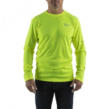 MILWAUKEE LONG SLEEVE WORK T-SHIRT LIGHT - YELLOW WWLSYL-S