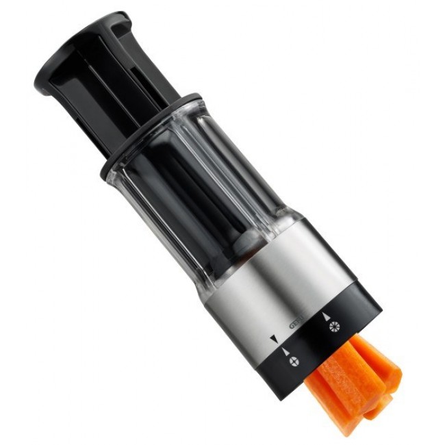 GEFU FLEXICUT shaped food cutter Black, Grey, Transparent Plastic, Stainless steel