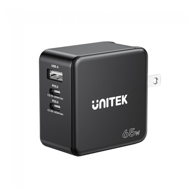 UNITEK P1117B mobile device charger Universal Black AC Fast charging Indoor