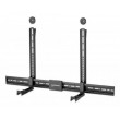 Manhattan Soundbar Mount Universal, Wall Mount or VESA Mount, Compatible with Soundbars up to 15kg, Depth-Adjustable, Mounts Above or Below TV, Black