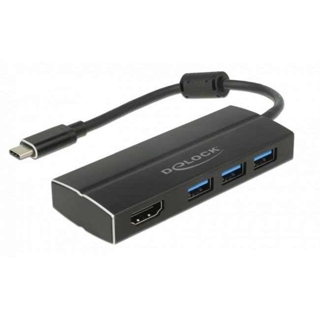 DeLOCK 63931 laptop dock/port replicator USB 3.2 Gen 1 (3.1 Gen 1) Type-C Black DeLOCK 63931 laptop dock/port replicator USB 3.2 Gen 1 (3.1 Gen 1) Type-C Black