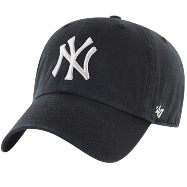 '47 New York Yankees Clean Up Baseball Cap Black B-RGW17GWS-BKD '47 New York Yankees Clean Up Baseball Cap Black B-RGW17GWS-BKD
