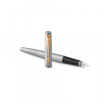 Parker Jotter fountain pen Black, Gold, Stainless steel 1 pc(s)