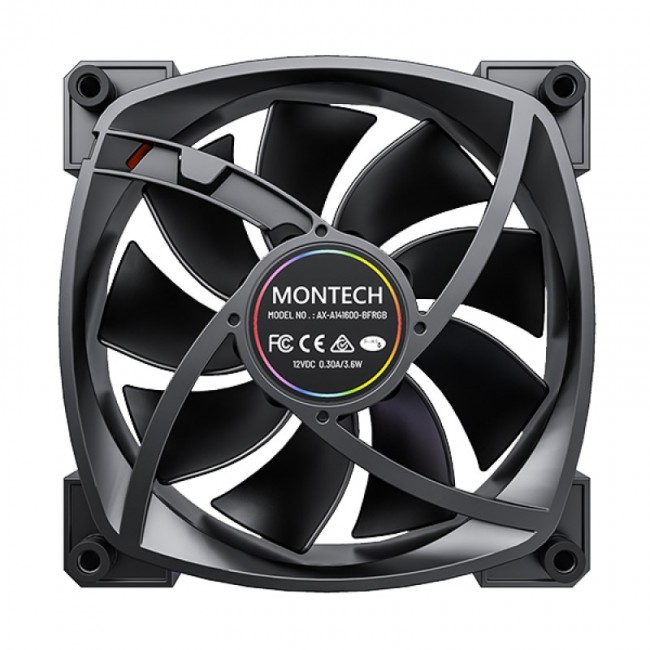 Montech RX140 PWM Computer case Fan 14 cm Black 1 pc(s) Montech RX140 PWM Computer case Fan 14 cm Black 1 pc(s)
