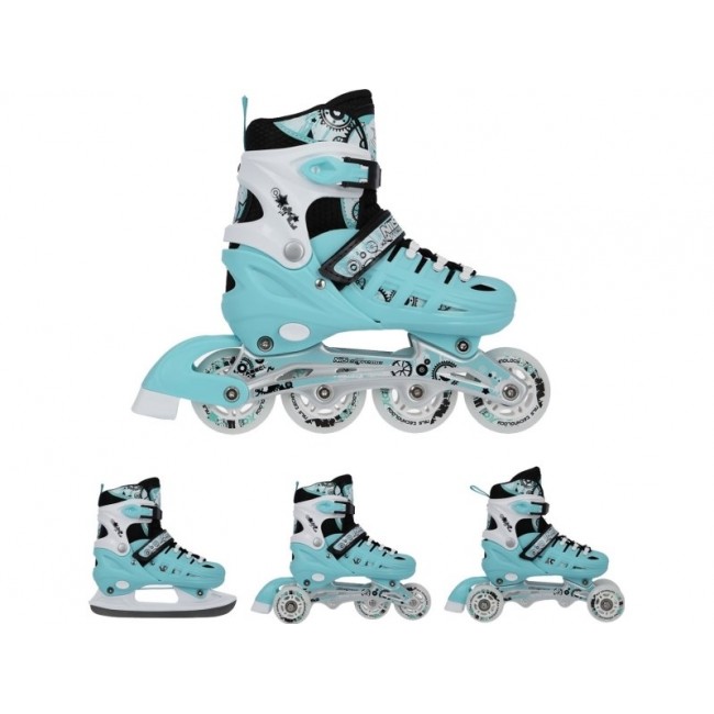 NH10905 4in1 MINT SIZE M. L(39-42) INLINE SKATES WITH DIM. NILS EXTREME HOCKEY BLADE NH10905 4in1 MINT SIZE M. L(39-42) INLINE SKATES WITH DIM. NILS EXTREME HOCKEY BLADE