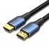 Vention Cotton Braided HDMI-A Male to Male HD Cable 8K 3M Blue Aluminum Alloy Type
