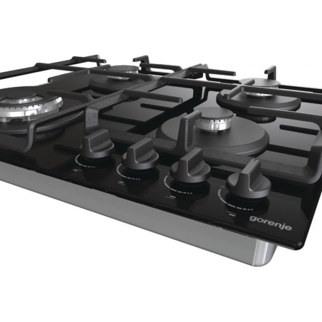 Gorenje GTW641EB hob Black Built-in 60 cm Gas 4 zone(s)