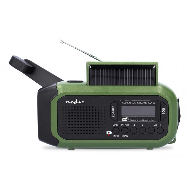 Nedis RDDBCR2000GN radio Portable Digital Black, Green