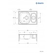 1.5-bowl steel sink