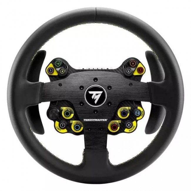 Thrustmaster Evo Racing 32R Leather Black, Yellow Steering wheel Analogue / Digital PC, PlayStation 4, PlayStation 5, Xbox One, Xbox One S, Xbox One X, Xbox Series S, Xbox Series X