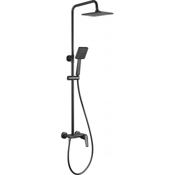 Shower set with rain shower and faucet