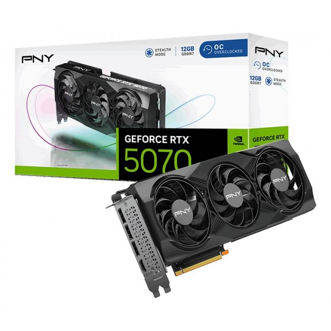 PNY GeForce RTX 5070 OC NVIDIA 12 GB GDDR7 PNY GeForce RTX 5070 OC NVIDIA 12 GB GDDR7