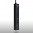 AXAGON HUE-SA7BP - hub - 7 porte