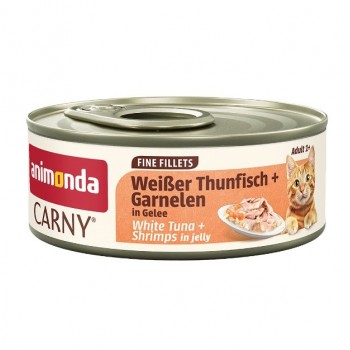 ANIMONDA Carny Adult Fine fillets Jelly White tuna + shrimps - wet cat food - 60g
