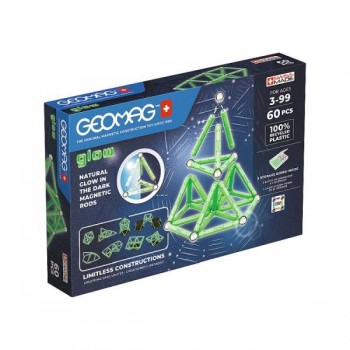 GEOMAG Glow Recycled Magnetic Blocks 60 pcs. G338