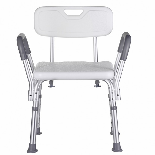 Shower stool with backrest and handles Shower stool with backrest and handles