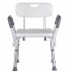 Shower stool with backrest and handles Shower stool with backrest and handles