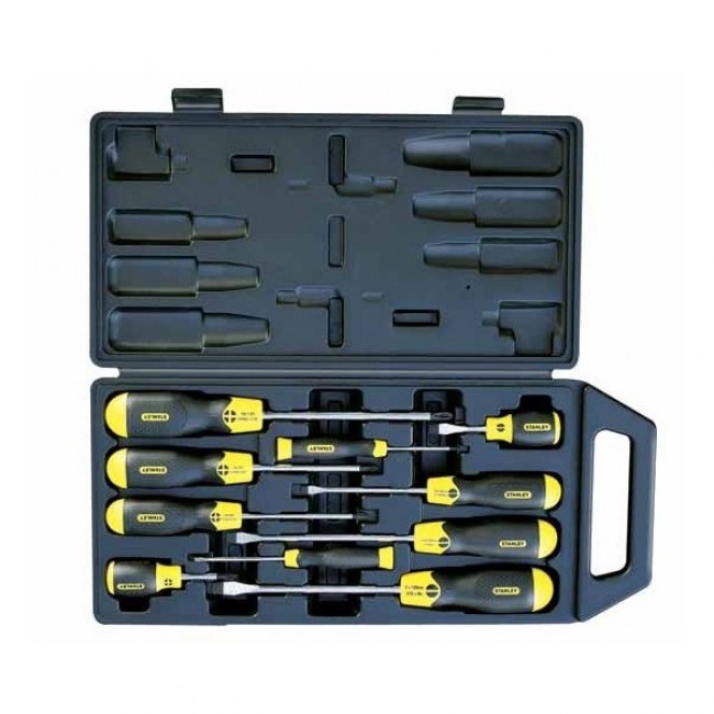 Screwdrivers with cushion grip set, 10 pcs (flat and Philips)