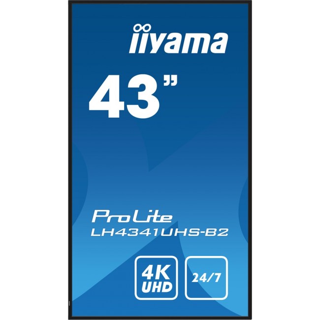 iiyama LH4341UHS-B2 Signage Display 108 cm (42.5 iiyama LH4341UHS-B2 Signage Display 108 cm (42.5