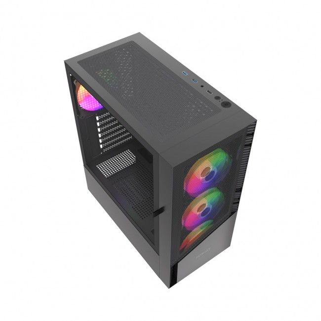 Gembird CCC-FC-4300 Gaming ATX Computer Case Fornax 4300, ARBG backlight, black Gembird CCC-FC-4300 Gaming ATX Computer Case Fornax 4300, ARBG backlight, black