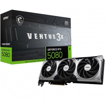 MSI VENTUS GeForce RTX5080 16G 3X OC NVIDIA GeForce RTX 5080 16 GB GDDR7