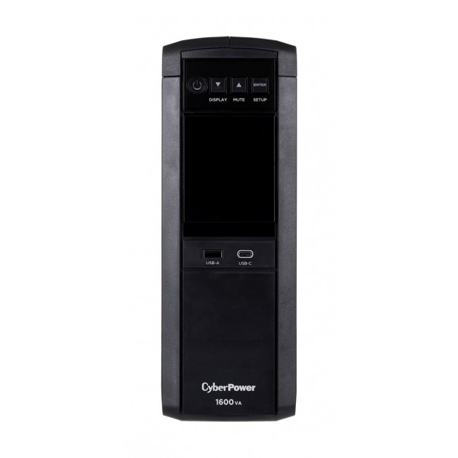 CyberPower CP1600EPFCLCD uninterruptible power supply (UPS) Line-Interactive 1.6 kVA 1000 W 6 AC outlet(s) CyberPower CP1600EPFCLCD uninterruptible power supply (UPS) Line-Interactive 1.6 kVA 1000 W 6 AC outlet(s)