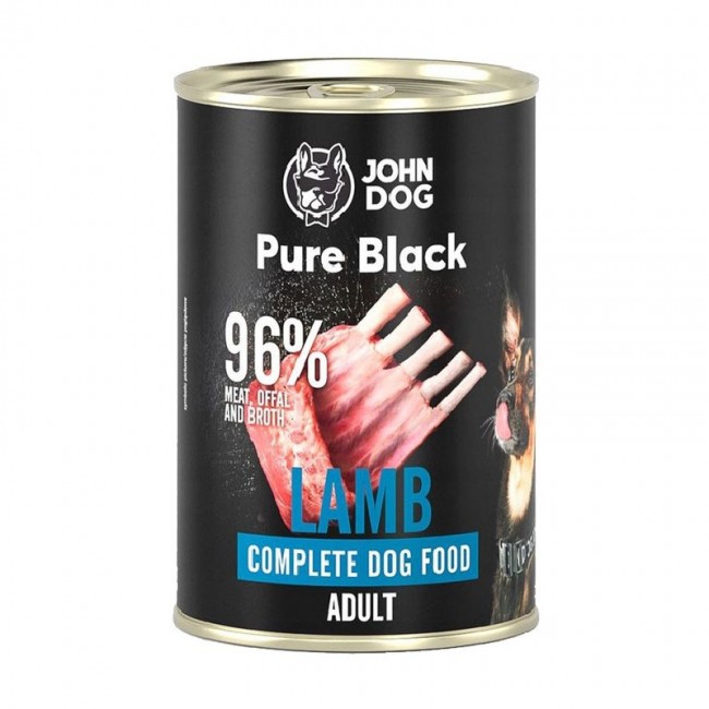 JOHN DOG Pure Black Lamb - wet dog food - 400g JOHN DOG Pure Black Lamb - wet dog food - 400g