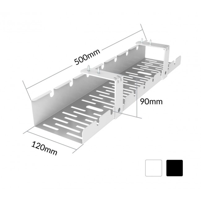 ACTIVEJET desk cable organiser CMP502 Black ACTIVEJET desk cable organiser CMP502 Black