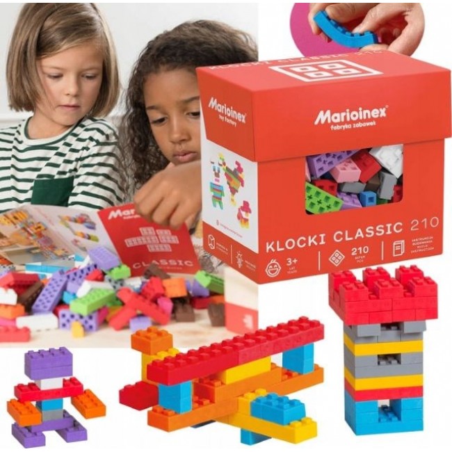Marioinex Classic building blocks, 210 pieces