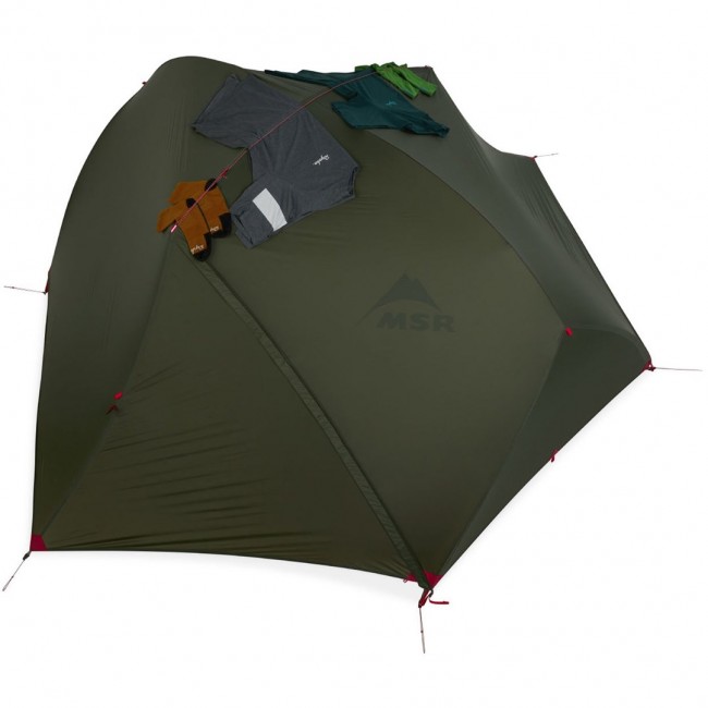 MSR Hubba Hubba Bikepack 2 person(s) Green, Red, White Ridge tent