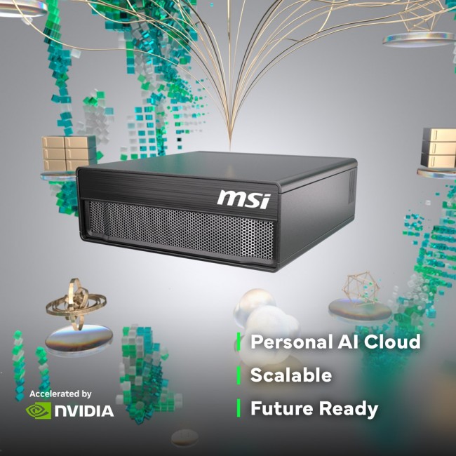 MSI EdgeXpert AI Supercomputer Desktop, NVIDIA DGX Spark GB10 Grace Blackwell Architecture, 128GB LPDDR5 Unify Memory, 4TB SSD, ARM CPU, WiFi 7, BT 5.3, NVIDIA DGX OS - EDGEXPERT NVIDIA DGX GB10 128GB 4TB