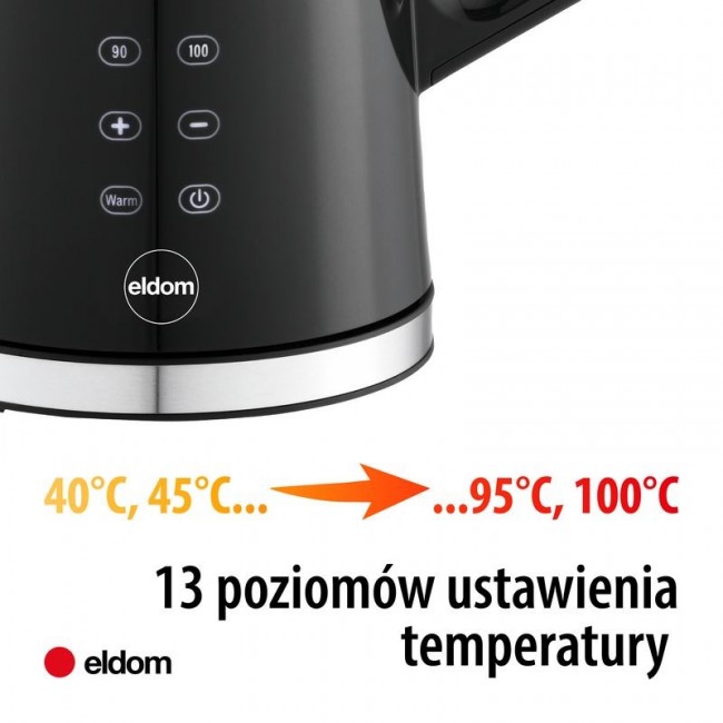 ELDOM CORDLESS KETTLE WITH TEMPERATURE CONTROL C540 JETTY