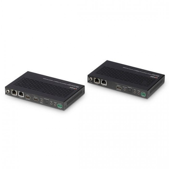 Lindy 100m Cat.6A HDMI 4K60, Audio, IR and RS-232 HDBaseT 3.0 KVM Extender Lindy 100m Cat.6A HDMI 4K60, Audio, IR and RS-232 HDBaseT 3.0 KVM Extender