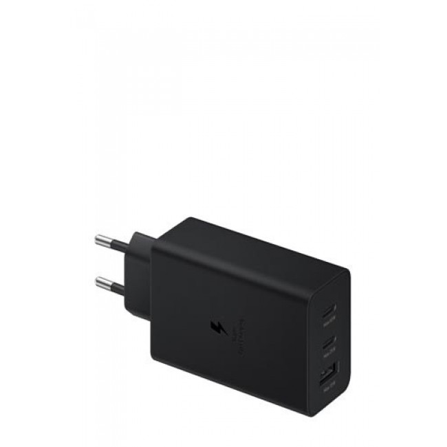 Power charger SAMSUNG Trio EP-T6530 65W PD 1x USB-A, 2x USB-C (EP-T6530NBEGEU) Black Power charger SAMSUNG Trio EP-T6530 65W PD 1x USB-A, 2x USB-C (EP-T6530NBEGEU) Black