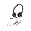POLY Blackwire 3320 Stereo Microsoft Teams Certified USB-C Headset +USB-C/A Adapter