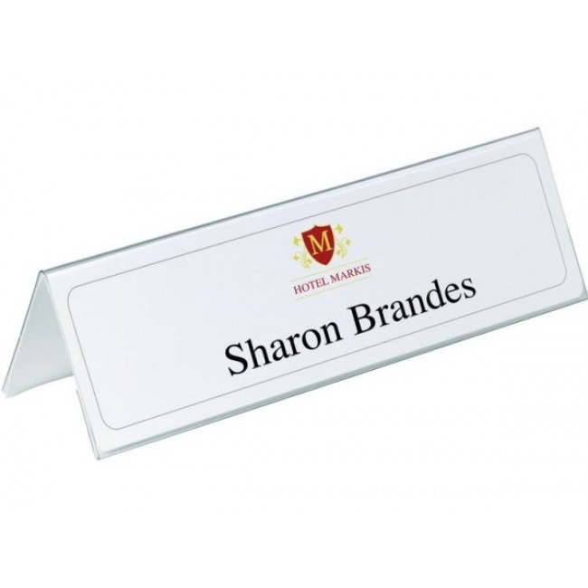 Durable 8053-19 non-metallic nameplate Transparent